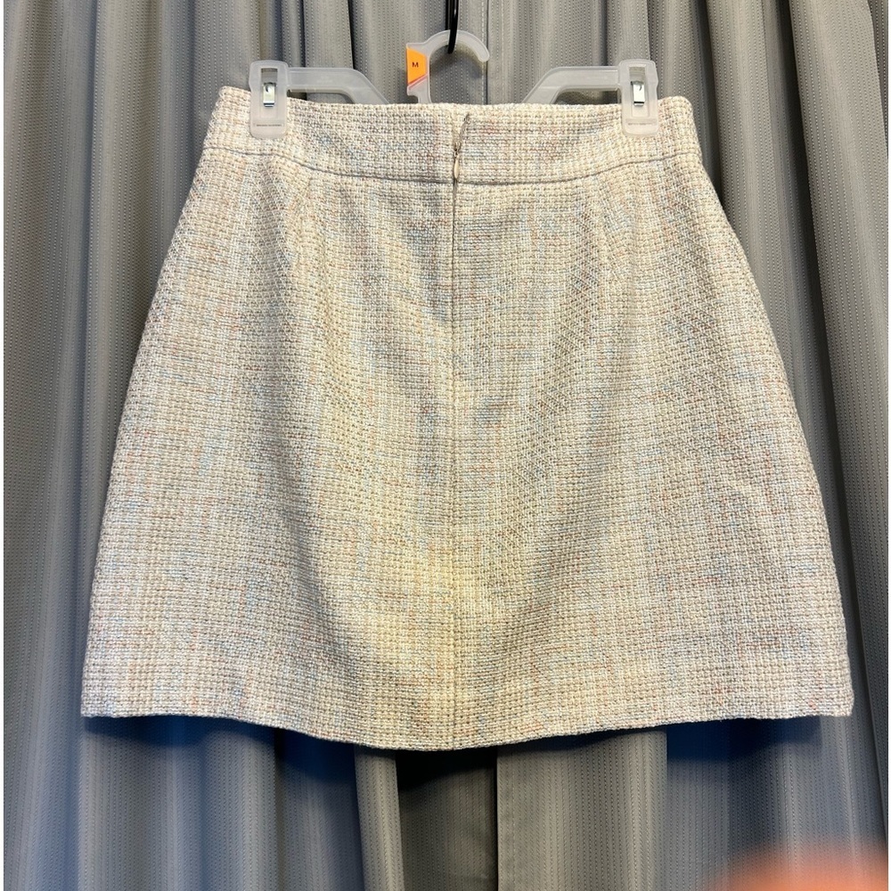 Calvin Klein Beige Tweed Mini Skirt - Picture 5 of 11
